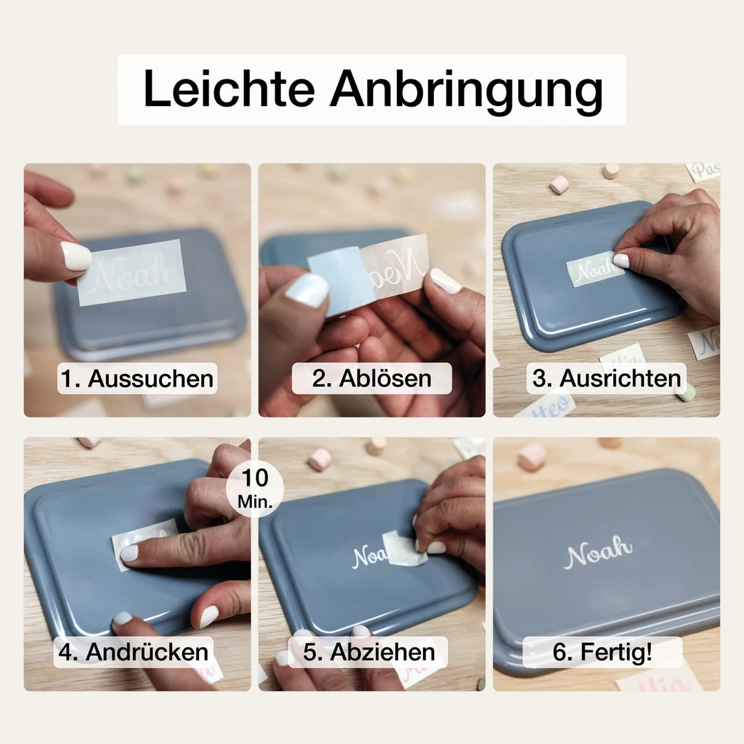Namenssticker für Kinder-Briefkasten/Briefkasten