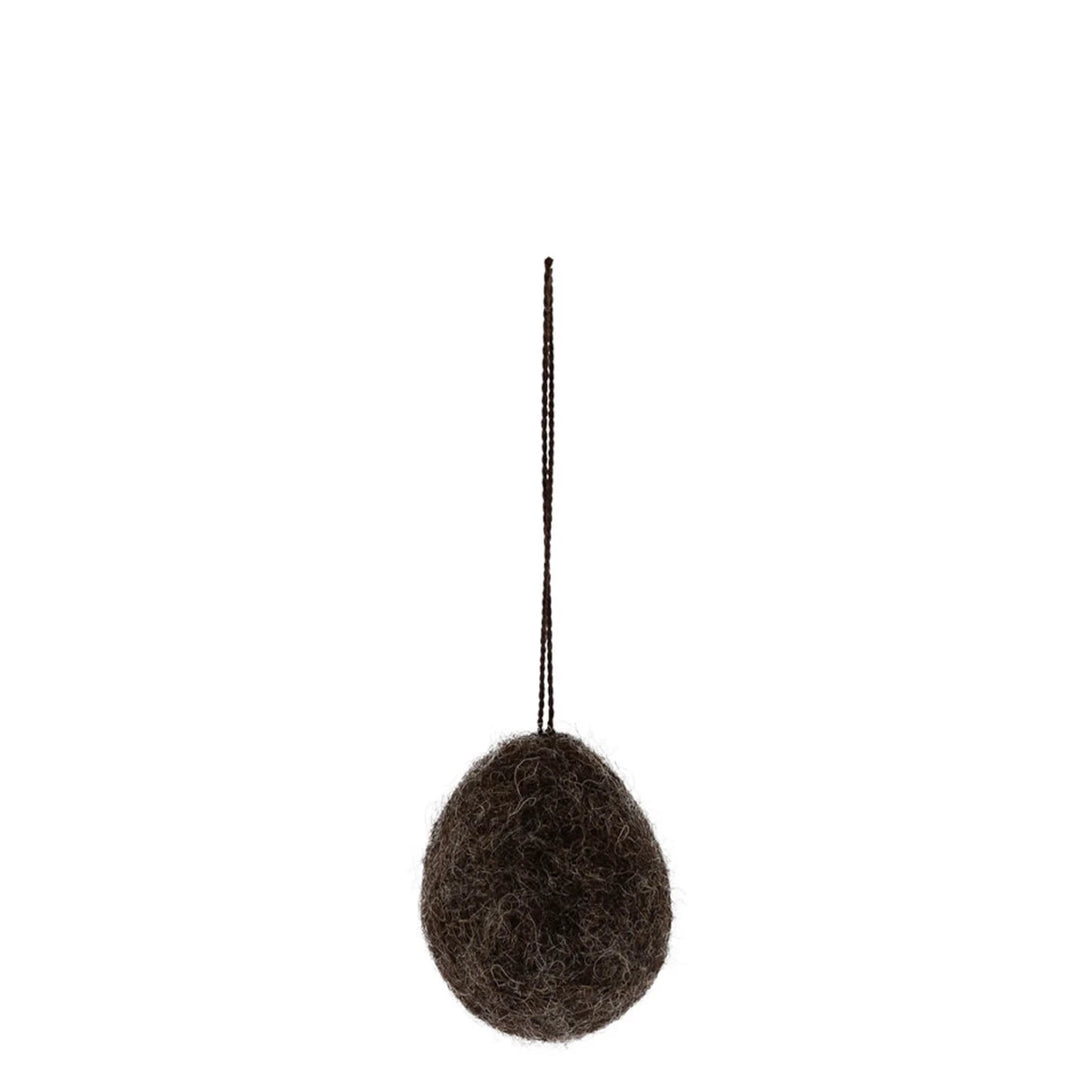Storefactory Dekoanhänger Filz Ei Dark Brown Large 916140