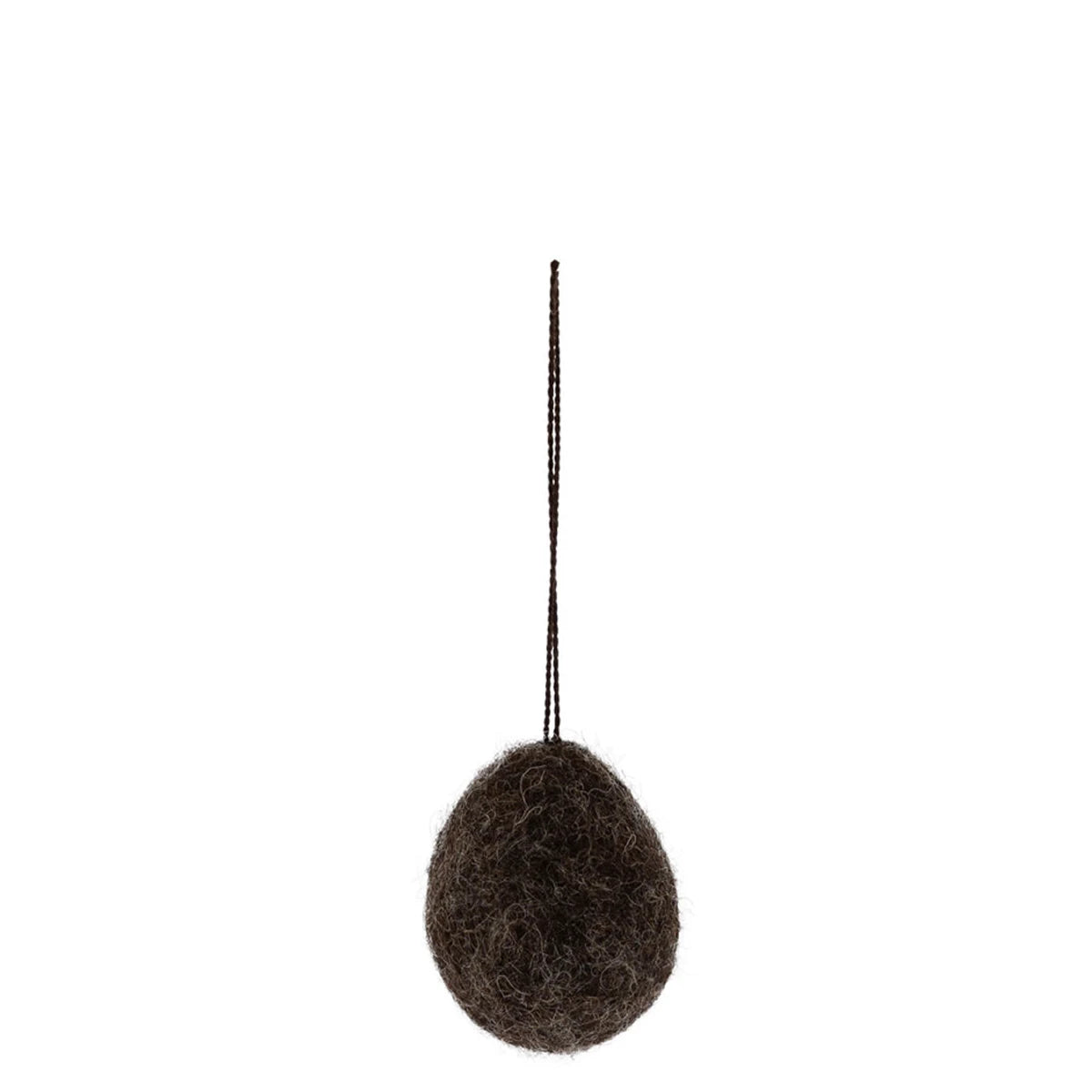 Storefactory Dekoanhänger Filz Ei Dark Brown Large 916140