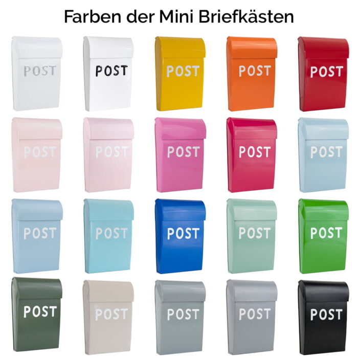 Mini Briefkasten Farbauswahl