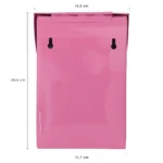 Briefkasten für Kinderspielhaus Pink Metall Rückseite