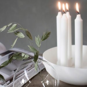 Storefactory Kerzenständer Kvistbro, weiß, für vier Kerzen