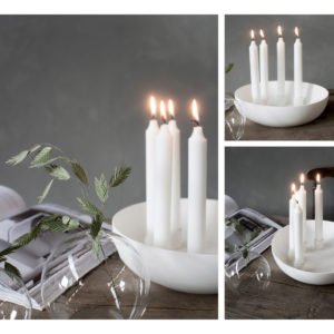 Storefactory Kvistbro, weiß, für vier Kerzen