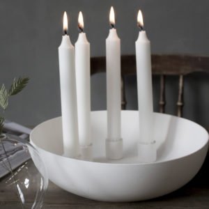 Storefactory Kvistbro, weiß, für vier Kerzen