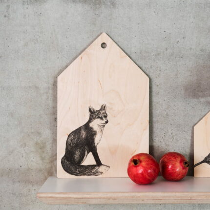 Miiko Schneidebrett Fuchs Holz