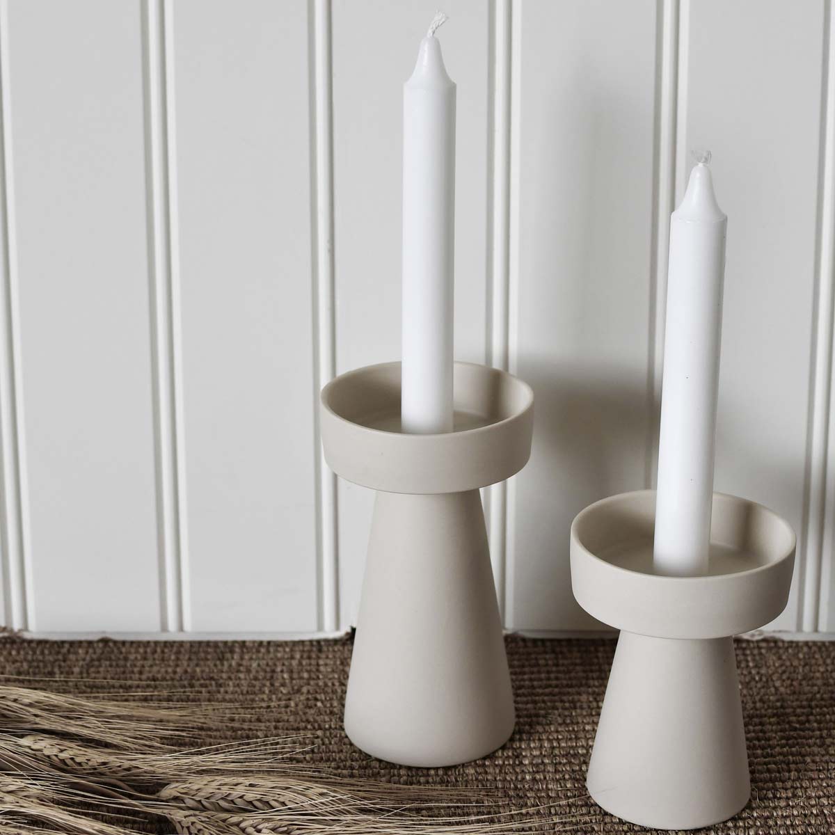 ØxH Keramik Talbo Kerzenleuchter Farbe: Weiß Storefactory : 9 x 16 cm Maße Kerzenständer 