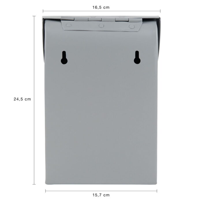 Bruka Design Kinderbriefkasten Mini Hellgrau Matt | 25 cm – Bild 6