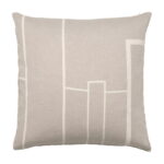 Kristina Dam Kissenbezug Architecture Beige/Off White