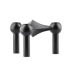 STOFF Nagel Kerzenhalter schwarz matt