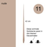 ester & erik - Schmale Spitzkerze Ø 1,6 cm - Nude Nr. 11 – Bild 3