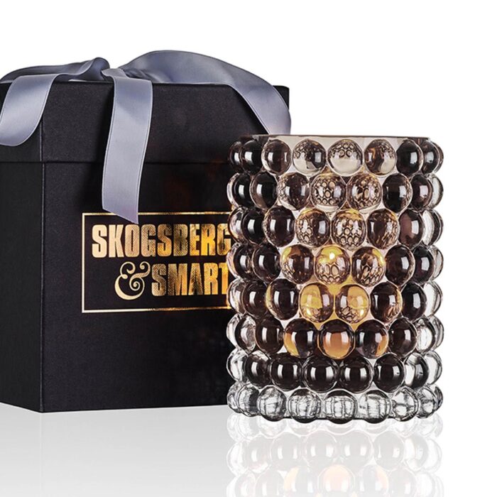 Skogsberg&Smart Windlicht Vase Boule Smokey Grey | Tobacco – Bild 8
