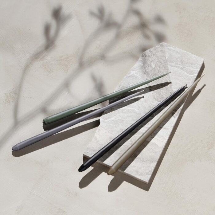 STOFF Nagel Kerzen 6er-Set Taupe – Bild 2