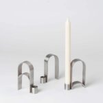 Kristina Dam Arch Vol. 1 Kerzenhalter Stahl (silber) – Bild 2
