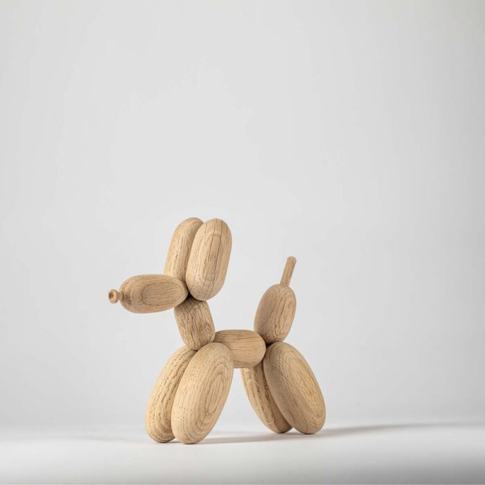 Boyhood Dekofigur Balloon Dog Eichenholz hell klein