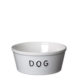 Hundenapf Keramik weiß Skandi