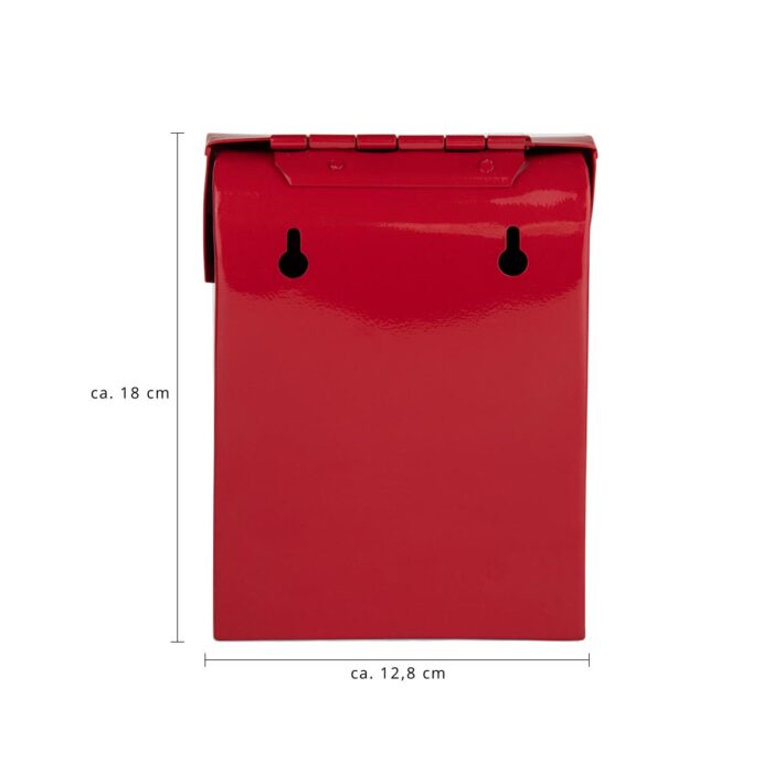 Kleiner Briefkasten Skandi Wandmontage rot