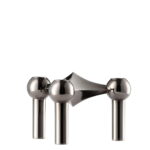 Stoff Nagel Kerzenhalter Black Crome