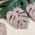 Monstera Girlande Holz