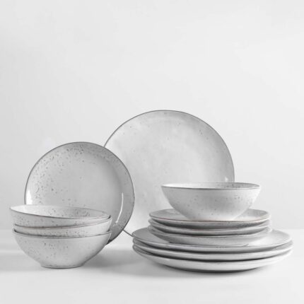 Broste Copenhagen Nordic Sand 12 Teile Set Dinner