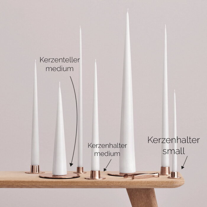 Ester & Erik Kerzenhalter rosegold