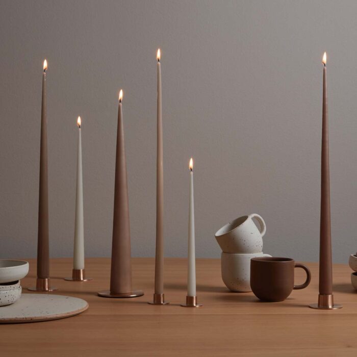 Ester & Erik Kerzenhalter rosegold matt