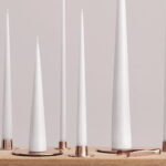 Ester & Erik Kerzenhalter rosegold Medium glänzend