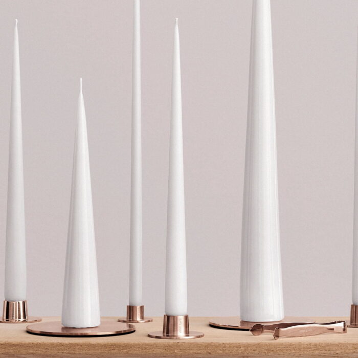 Ester & Erik Kerzenhalter rosegold Medium glänzend