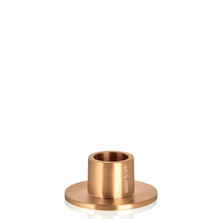 Ester & Erik Kerzenhalter small Roségold glänzend klein