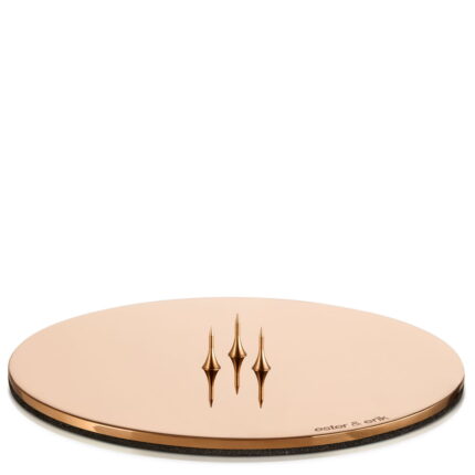 Ester&Erik Kerzenteller roségold glänzend medium 12 cm