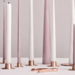 Kerzenhalter rosegold Metall hochwertig