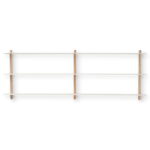 GEJST Nivo Wandregal D | Eiche hell/weiß