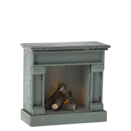Maileg Kamin Maus blau 11-4007-00
