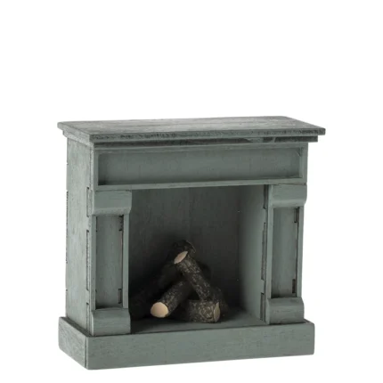 Maileg Kamin Maus blau 11-4007-00