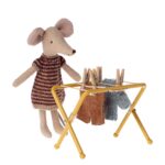 Maileg Wäscheständer Maus, gelb – Bild 2