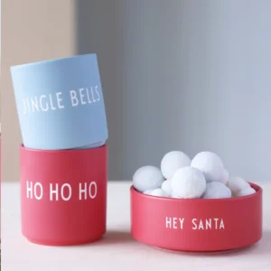 Design Letters Snack Schale Hey Santa rot