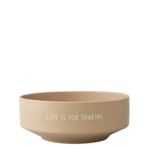 Design Letters Favourite Bowl Love is for sharing Medium Beige