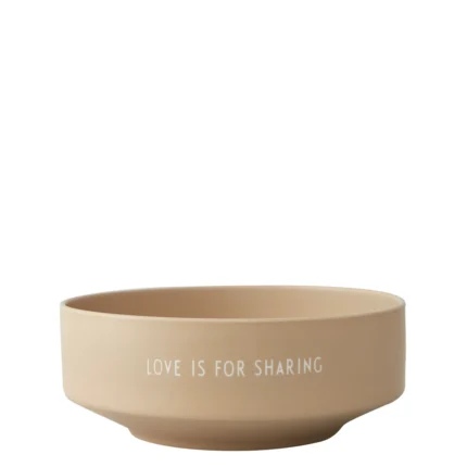 Design Letters Favourite Bowl Love is for sharing Medium Beige