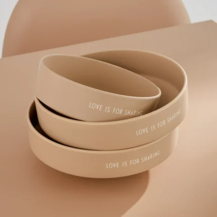 Design Letters Favourite Bowl Schalen Love is for sharing Beige