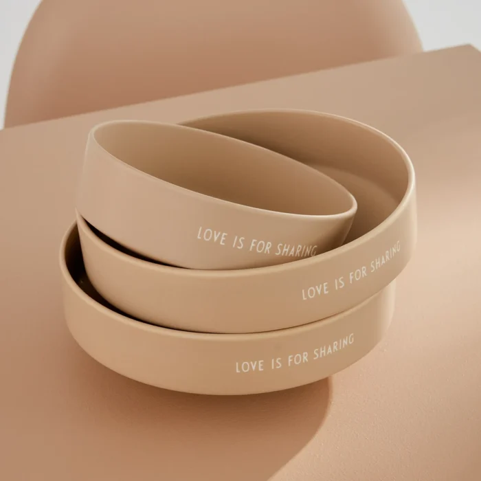 Design Letters Favourite Bowl Schalen Love is for sharing Beige