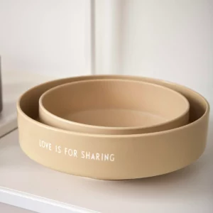 Design Letters Favourite Bowl Schalen Love is for sharing Beige