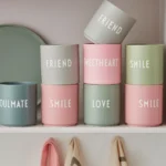 Design Letters Lieblingsbecher SMILE - Old Rose (rosa) – Bild 2