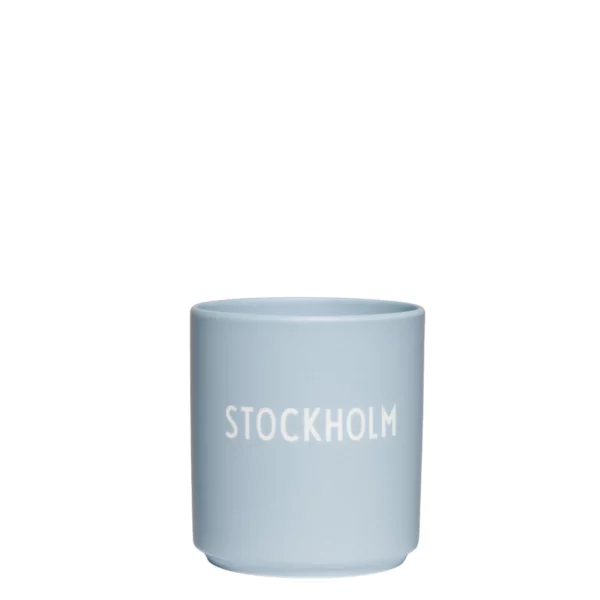 Design Letters Becher Stockholm hellblau