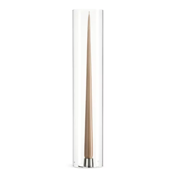 ester & erik Windlicht zylindrisches Glas 45 cm mit Kerze