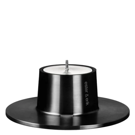 ester & erik Outdoor Kerzenhalter Matt Schwarz Large Groß 32 cm