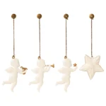 Maileg Metallornament Set Engel O Holy Night Set 14-2509-00