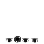 Design Letters Kerzenhalter Espressotassen schwarz