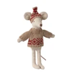 Maileg Strickpullover und Mütze, Mama Maus – Bild 3