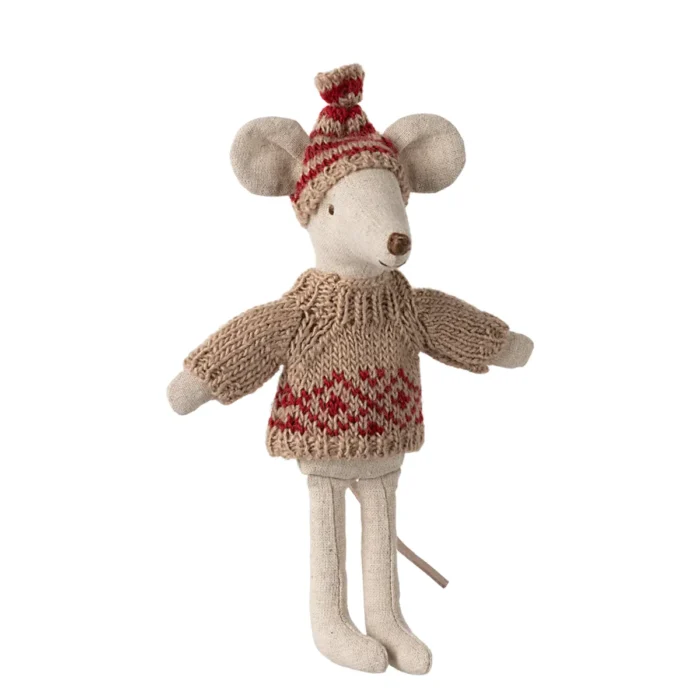Maileg Strickpullover und Mütze, Mama Maus – Bild 3