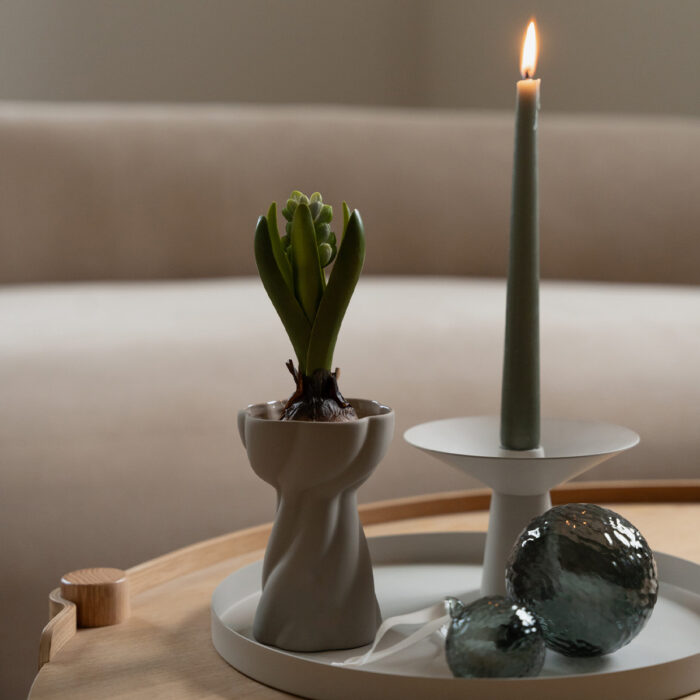 Cooee Design Twist Bulb Vase Sand | 12 cm – Bild 2