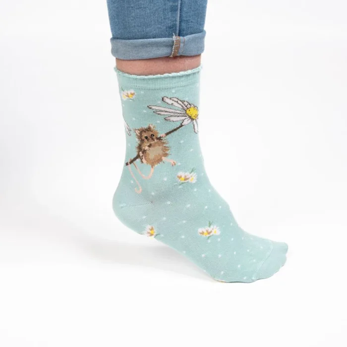 Damensocken Bambus Maus Wrendale Design sock011